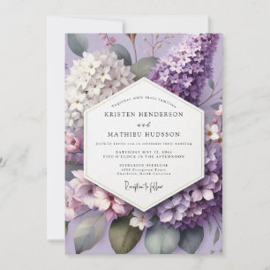Lavender Ethereal Blossom Wedding Invitation