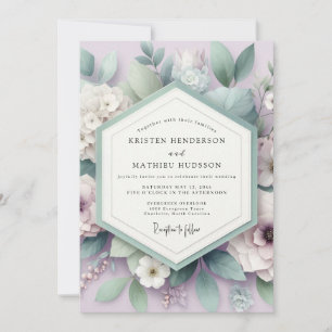 Lavender Ethereal Botanical Wedding Invitation