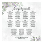 Lavender Eucalyptus 11 Table Wedding Seating Chart