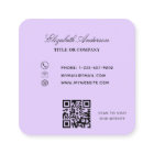 Lavender eucalyptus greenery violet QR code