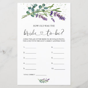 Lavender Eucalyptus How Old Was the Bride