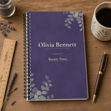 Lavender Eucalyptus Personalized Name and Subject