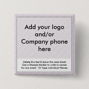 Lavender Event Business Name Badges Tags Pins