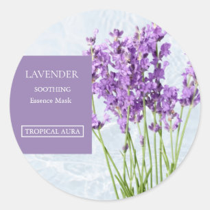 Lavender Facial Mask Label