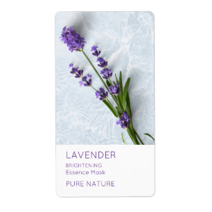 Lavender Facial Mask Label