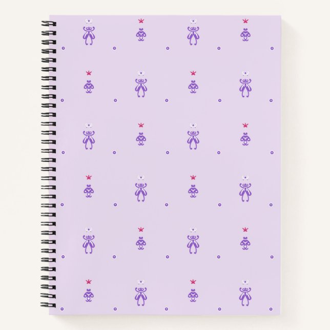 Lavender Fairy Runes  Notebook (Front)