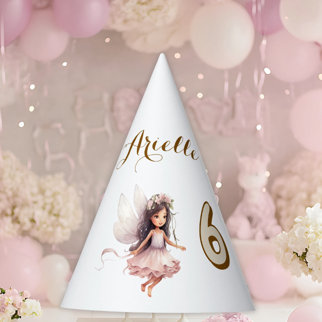 Lavender Fairy wildflower pixie birthday Party Hat (Creator Uploaded)