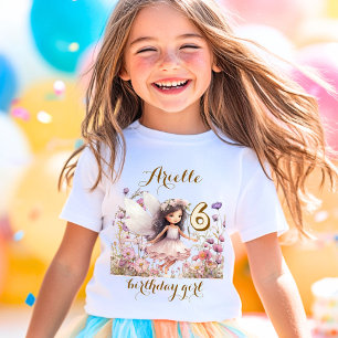 Lavender Fantasy Fairy wildflower pastel birthday T-Shirt