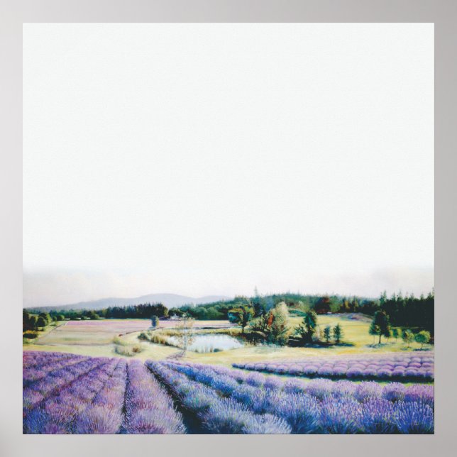 Lavender Farm on San Juan Island by Bryn Barnard Poster (Front)