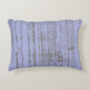 Lavender Faux Wood Texture Accent Pillow