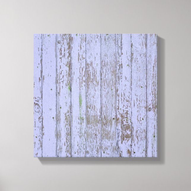 Lavender Faux Wood Texture Canvas Print (Front)