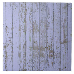 Lavender Faux Wood Texture Large Square Tile