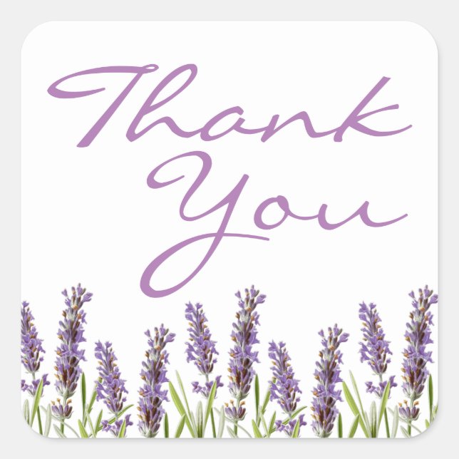 Lavender Favor Stickers (Front)