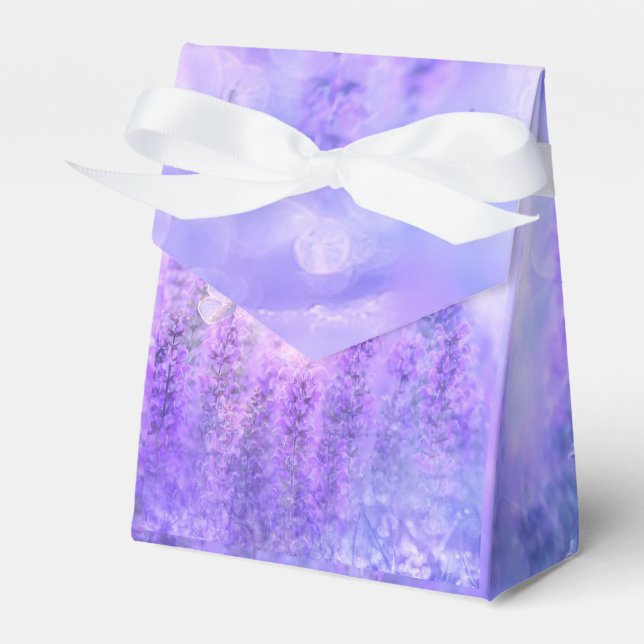 Lavender Favour Box (Front Side)