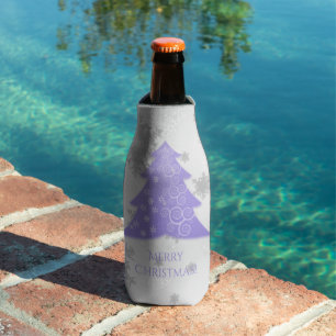 Lavender Festive Christmas Tree Bottle Cooler