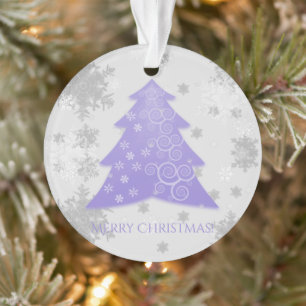 Lavender Festive Christmas Tree Ornament