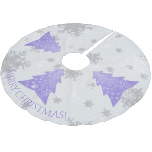 Lavender Festive Christmas Tree Skirt