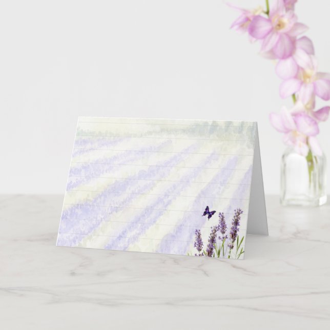 Lavender field  card (Orchid)