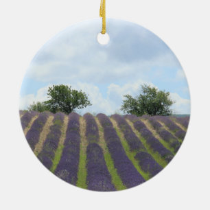 Lavender field Christmas Ornament