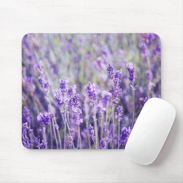 Lavender Field Mouse Mat (With Mouse)