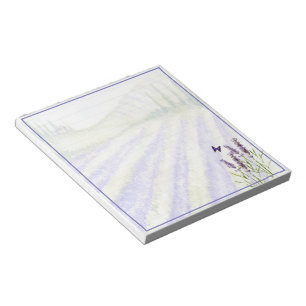 Lavender field notepad