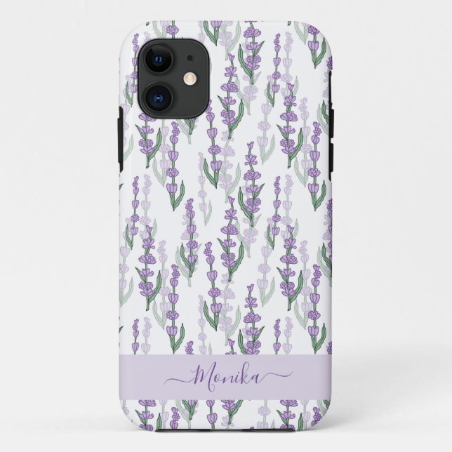 Lavender field provence purple flower Case-Mate iPhone case (Back)