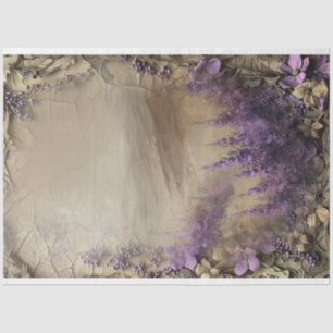 Lavender Field Shabby Chic Digital Mixed Media Tissue Paper