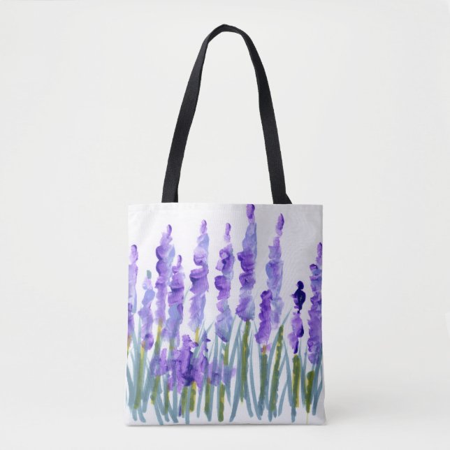 Lavender Field Tote Bag (Front)