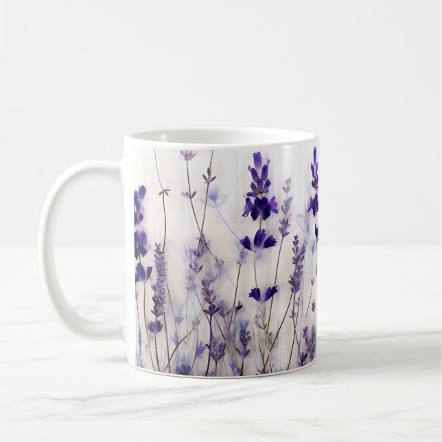 Lavender Fields 11 oz Coffee Mug (Left)