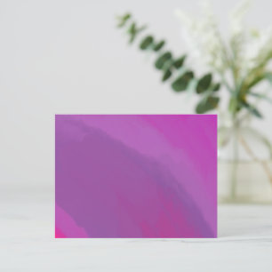 Lavender Fields Abstract Art Postcard