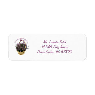 Lavender Fields and Basket Teacher Labels