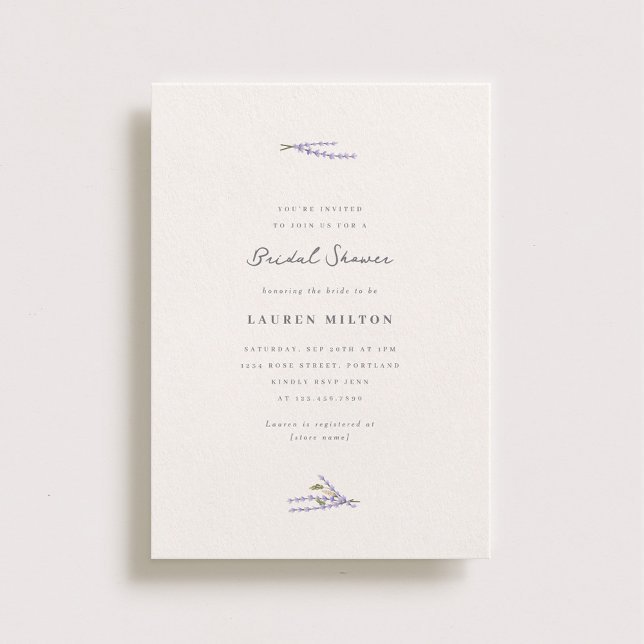 Lavender Fields Bridal Shower Invitation (Creator Uploaded)