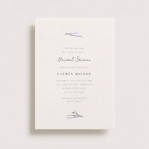 Lavender Fields Bridal Shower Invitation