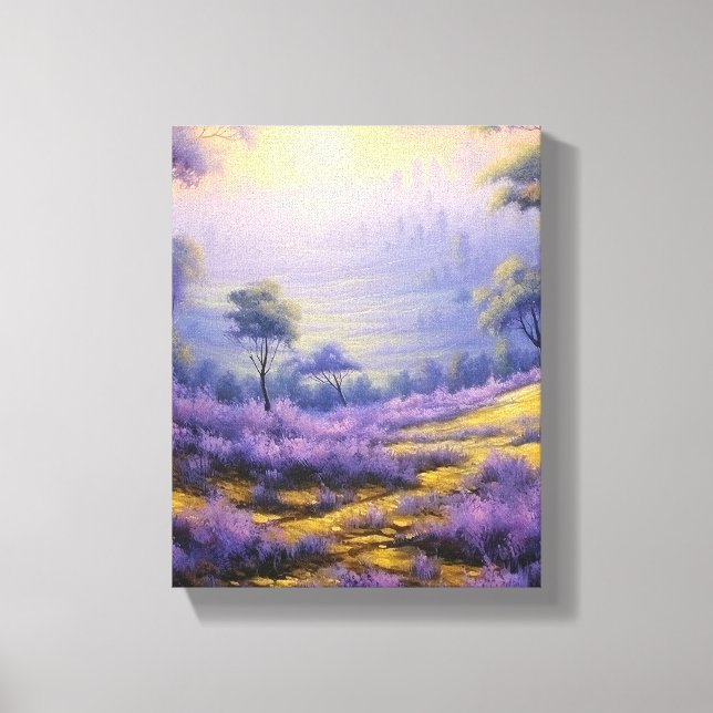 Lavender Fields Canvas Print (Front)