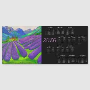 Lavender fields in the mountains  2026  Calendar