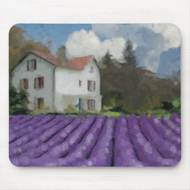 Lavender fields mouse mat (Front)