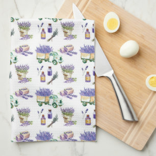 Lavender Fields of Provence Tea Towel
