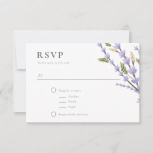 Lavender Fields RSVP Card