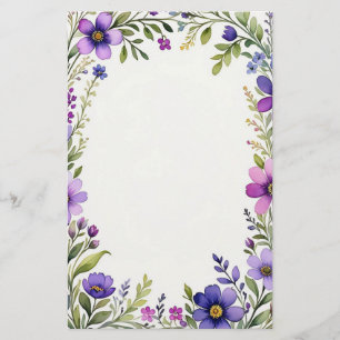 Lavender Fields Stationery