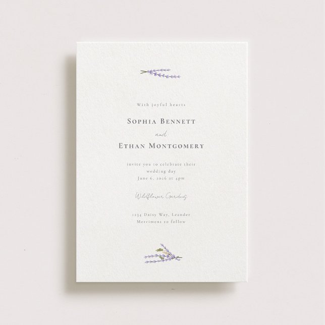Lavender Fields Wedding Invitation (Creator Uploaded)