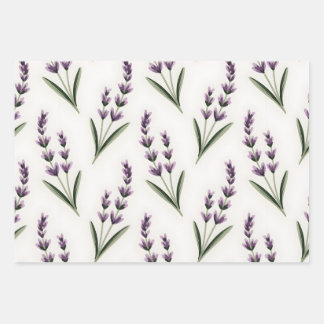 Lavender Fields Wrapping Paper Sheet