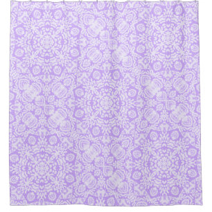 Lavender Filigree Lace Shower Curtain
