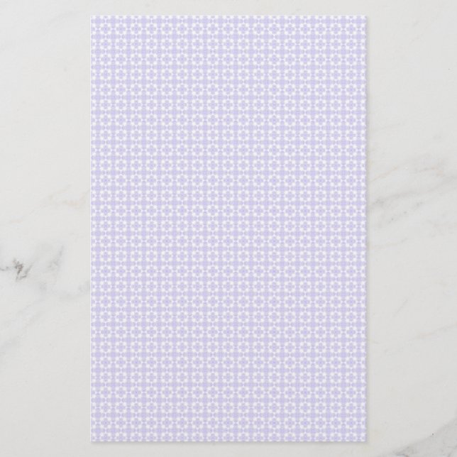 Lavender Filigree Weave Stationery (Front)