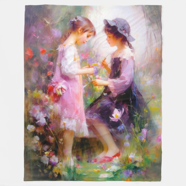 Lavender  fleece blanket (Front)