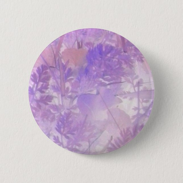 Lavender Floral 6 Cm Round Badge (Front)