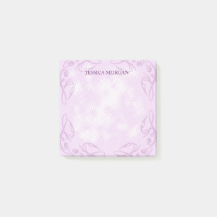 Lavender Floral Border Post-it Notes
