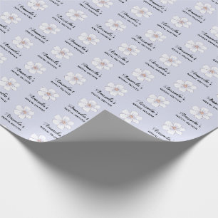 Lavender Floral Bridal shower Wrapping Paper