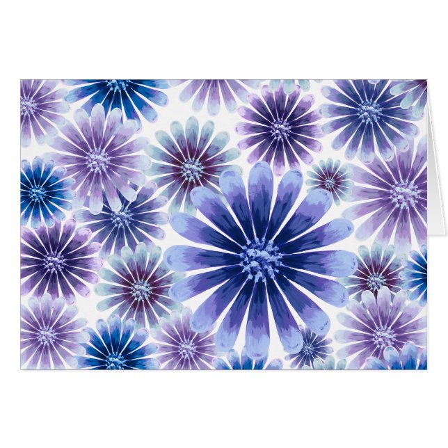 Lavender Floral Card (Front Horizontal)
