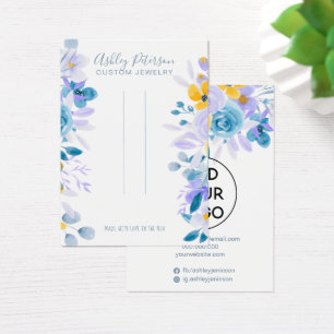 Lavender floral chic jewellery hair clip display