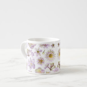 Lavender Floral Deco Espresso Mug